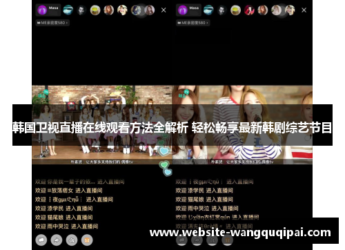 韩国卫视直播在线观看方法全解析 轻松畅享最新韩剧综艺节目